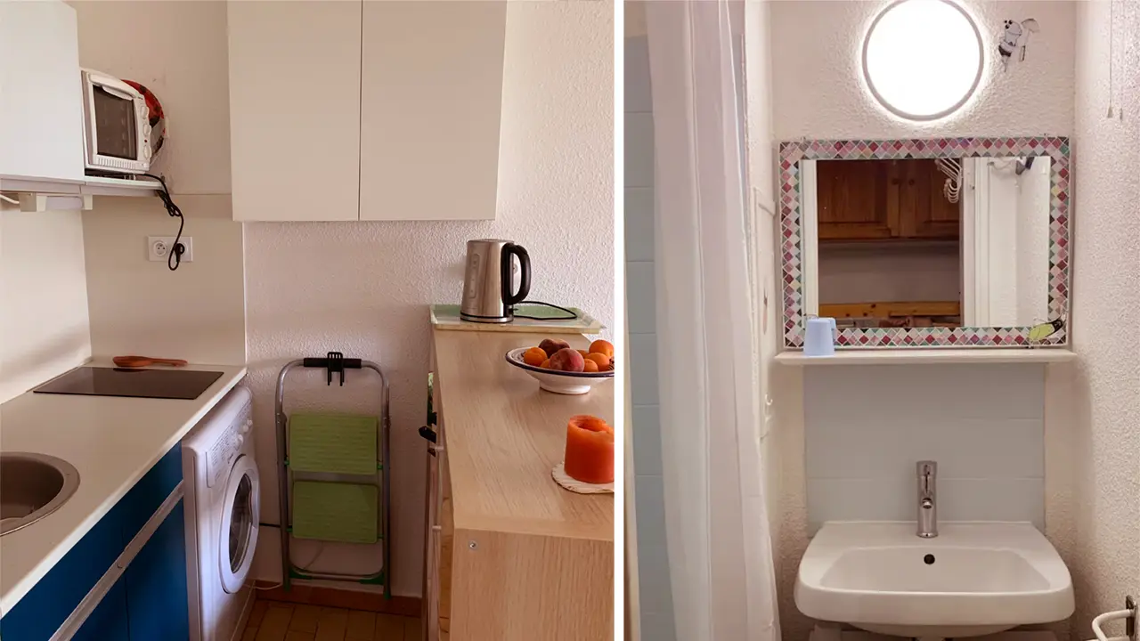 Cuisine et Salle d'eau fonctionnelles